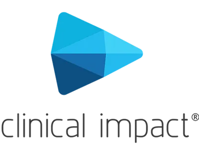 clinical impact® dashboard som visar forskningsanalys och metrics